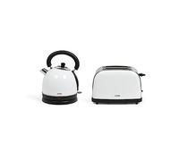 Livoo juego de tetera y tostadora blanca dod136w