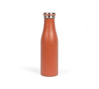 Livoo MEN392T Termo de 500 ml, termo de acero inoxidable, termo para bebé en el camino, pequeño termo para camping, viaje u oficina, taza de café para llevar, color naranja