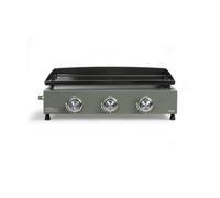 LIVOO - Plancha de gas 3 quemadores DOC234 - Potencia total de 7,5 kW, 62 x 34,5 cm de cocción, 6 a 8 personas, butano y propano