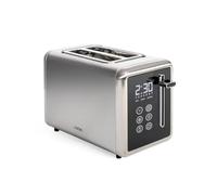 Livoo - Tostadora 2 ranuras DOD205 - Ranura ancha de 3,5 cm, 850 W, pantalla táctil, 3 funciones, termostato ajustable (7 niveles), acero inoxidable