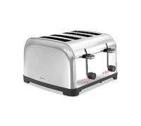 Livoo - Tostadora de 4 ranuras DOD197 - Ranura ancha de 3 cm, 1500-1700 W, 3 funciones, 2 termostatos independientes ajustables (7 niveles)