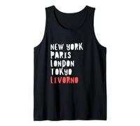 Livorno City Lover Italia Traveler Holidays Souvenir Fun tee Camiseta sin Mangas