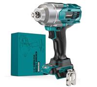 LIVOWALNY Atornillador de Impacto 1200 Nm, Taladro Bateria Sin Escobillas Compatible con Makita 18V, 4 Velocidades y luz LED, para Andamios y Neumáticos de Coche(Solo Herramientas)