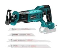 LIVOWALNY Sierra de sable inalámbrica para Makita 18V (sin batería) - Sierra de recipro sin escobillas motor 3200 spm, 3 velocidades variables con 4 hojas de sierra para metal, madera, PVC