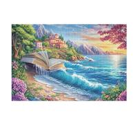 Livre Abierto Ola oceánica Puzzle 1000 Piezas Cartón Resistente Rompecabezas Familiar para Toda La Familia Juguete Educativo 3D Maquetas Construir 1000 PCS