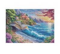 Livre Abierto Ola oceánica Puzzle 300 Piezas 3D Creativo Detallado Rompecabezas para Hombres Y Mujeres Decoración Hogar Moderno Construir Maquetas 300 PCS