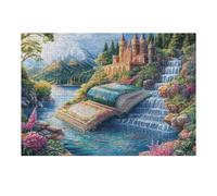 Livre Abierto Ola oceánica Puzzle 300 Piezas Decoración Moderna Tiempo Feliz Rompecabezas para Adultos 3D DIY Creativo Desafío Intelectual Juguete Educativo 300 PCS