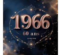 Livre d’or 60 ans : Anniversaire 1966 | Édition Élégante & Mystique | Effet Rose Gold