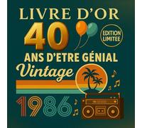 Livre d’Or Anniversaire 40 Ans : Édition Vintage 1986 - Style Rétro Années 80