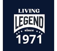 Livre d’Or anniversaire homme ou femme né en 1971 - Living Legend: Messages souvenirs et voeux - 100 pages à remplir , format carré