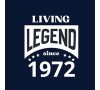 Livre d’Or anniversaire homme ou femme né en 1972 - Living Legend: Messages souvenirs et voeux - 100 pages à remplir , format carré