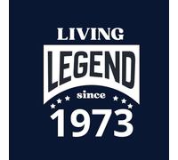 Livre d’Or anniversaire homme ou femme né en 1973 - Living Legend: Messages souvenirs et voeux - 100 pages à remplir , format carré