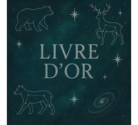 Livre d’Or cosmos et argenté: Mariage, Anniversaire, EVJF, Noces, Baby Shower, Pacs, Baptême, Fête, Départ en retraite - 100 pages vierges à remplir | Format carré pratique