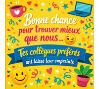 Livre d’or départ collègue humour - Cadeau original pot de départ - Carnet messages souvenirs bureau - Idée cadeau collègue retraite, mutation - Format 21x21 cm 100 pages