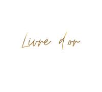 Livre d’or: Grand Format A4 à Couverture Rigide Blanche et Dorée - 100 Pages Crème avec Plume - Design Épuré et Chic pour Mariage, Baptême et Communion