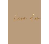 Livre d’or: Grand Format A4 à Couverture Rigide Taupe Chaud et Titre Doré - 100 Pages Crème - Design Minimaliste Moderne pour Mariage, Condoléances et Décoration