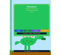Livre d'Activités Dinosaures pour Enfants: Labyrinthes, Point-à-Point, Coloriage, Tracé de Lettres, Mots Mêlés et Plus - Cadeau Éducatif 4-8 ans