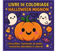 Livre de coloriage: 20 images de citrouilles d’Halloween mignonnette