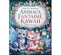 Livre de Coloriage Animaux Fantaisie Kawaii pour Filles: Cahier de détente : créatures merveilleuses, aventures magiques et décors à mettre en couleurs
