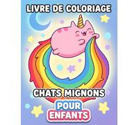 Livre de coloriage Chats Mignons: Plus De 50 Motifs Relaxants Et Amusants, Pour Enfants Et Ados, Avec Pages Unilatérales Pour Limiter Le Transfert
