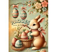 Livre de coloriage de Pâques pour enfants à partir de 6 ans: Plein d’animaux adorables, Jeux de recherche et d’observation