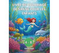 Livre de coloriage de sirène pour les enfants (Libro da colorare e attività per bambini)