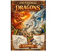 Livre de coloriage Dragons - 30 illustrations magiques pour enfants et adultes: Un monde de dragons à colorier pour stimuler la créativité
