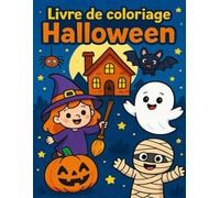 Livre de coloriage Halloween: Petites scènes effrayantes à colorier - Pour enfants de 3 à 5 ans