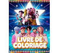 Livre de coloriage inspirés du style K-pop: 80+ dessins inspirés des idols K-Pop - Activité créative, relaxante et fun pour fans de musique coréenne