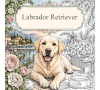 Livre de coloriage Labrador Retriever: Motifs apaisants et pleins de tendresse, de joie et de moments du quotidien