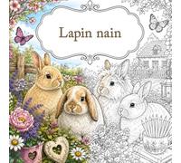 Livre de Coloriage Lapins Nains: Adorables Lapins Nains à Colorier - Détente et Plaisir pour les Enfants et les Adultes