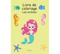 Livre de coloriage les sirènes