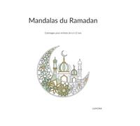 Livre de coloriage Mandala Ramadan pour enfants: Motifs simples et apaisants pour enfants de 6 à 12 ans
