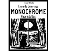 Livre De Coloriage Monochrome Pour Adults: Livre de coloriage monochrome avec 45 scènes apaisantes : paysages, animaux et maisons cosy à colorier en une seule couleur