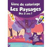 Livre de coloriage pour enfants - Les Paysages (dès 2 ans): 50 coloriages + 500 à télécharger & imprimer !