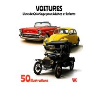 Livre de coloriage Voitures pour Adultes et Enfants: Un livre de coloriage avec 50 illustrations uniques de voitures et des pages noires entre chaque dessin pour une expérience relaxante.