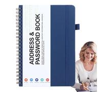 Livre de conservation des mots de passe - Carnet d'adresses sécurisé avec onglets alphabétiques | Organisateur compact et portable | Parfait pour gérer vos informations numériques à la maison ou au bu