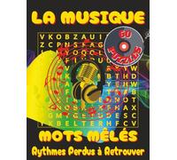 Livre de mots mêlés : La Musique - Grande Police: Mots mêlés en gros caractères sur la Musique, les Instruments, les Chanteurs et bien plus encore | ... | 1440 mots. Idée cadeau vacances et détente.
