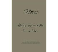 Livre de notes pour mon étude personnelle de la Bible avec des proverbes sélectionnés de la Bible à chaque page: Chaque page contient un proverbe ... vos notes, études, notes et bien plus encore