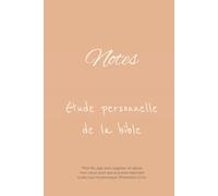 Livre de notes pour mon étude personnelle de la Bible avec des proverbes sélectionnés de la Bible à chaque page: Chaque page contient un proverbe ... vos notes, études, notes et bien plus encore