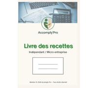 Livre de recette comptable