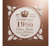 Livre d'Or Anniversaire 40 Ans - Style Chic Rose Gold - Édition Limitée Vintage Élégante