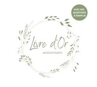 Livre d'or anniversaire avec questions à remplir