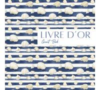 Livre d'Or Bilingue Airbnb | Carnet d'accueil pour gîte ou location saisonnière | Design bord de mer chic 100 pages format 21x21 cm