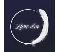 Livre d'Or Bleu et Blanc: Mariage, Anniversaire, Baptême, Communion, EVJF, EVG, Pacs, Pot de Départ en Retraite, Vernissage, Exposition, Remise de ... | Bleu Marine, Plume, Chic, Elégant