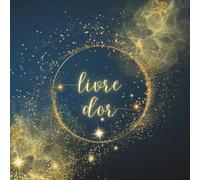 Livre d'Or: Bleu et Doré, Or, Strass, Chic, Elegant | Mariage, Anniversaire, EVJF, Noces, Cérémonie, Pacs, Fête, Baptême, Naissance, Pot de Départ en ... Airbnb | 100 Pages Vierges à Personnaliser