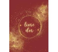 Livre d'Or: Couverture RIGIDE Cartonnée | Rouge et Or pour Mariage, Anniversaire, EVJF, Noces, Cérémonie, Baby Shower, Pacs, Fête, Baptême, Naissance, ... Vacance, Airbnb | Pages à personnaliser