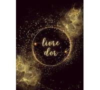 Livre d'Or: Noir et Or, Doré, Strass, Paillette | Couverture RIGIDE Cartonnée | Mariage, Anniversaire, EVJF, Noces, Cérémonie, Pacs, Fête, Baptême, ... Exposition, Cérémonie | Pages à personnaliser