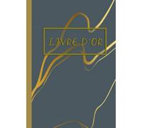 Livre d'or original couverture marbre: pour toutes les occasions, 101 pages vierges à remplir