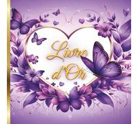 Livre d'or Papillon: Anniversaire, Communion, Baptême, Mariage, EVJF | Livre d'Or Violet, Mauve, Parme, Floral, Champêtre, Papillon à Personnaliser ... Mariage, EVJF, Gender Reveal, Baby Shower